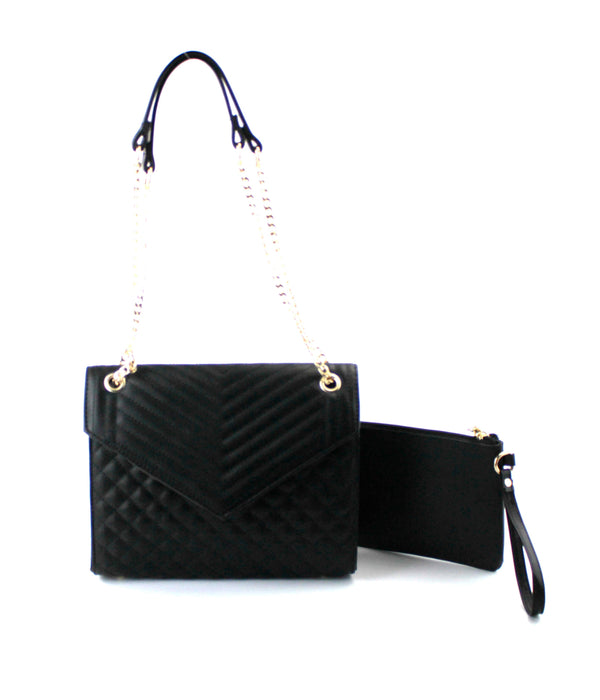 AR New York - 2-in-1 Classic Quilted Handbag