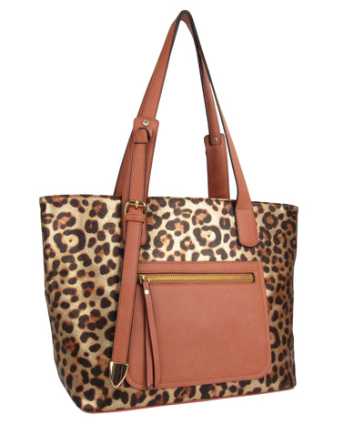 AR New York - Bolsa Tote Clássica Estampa de Leopardo