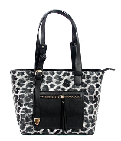 AR New York - Bolsa Tote Clássica Estampa de Leopardo