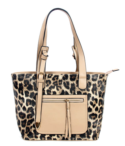 AR New York - Bolsa Tote Clássica Estampa de Leopardo