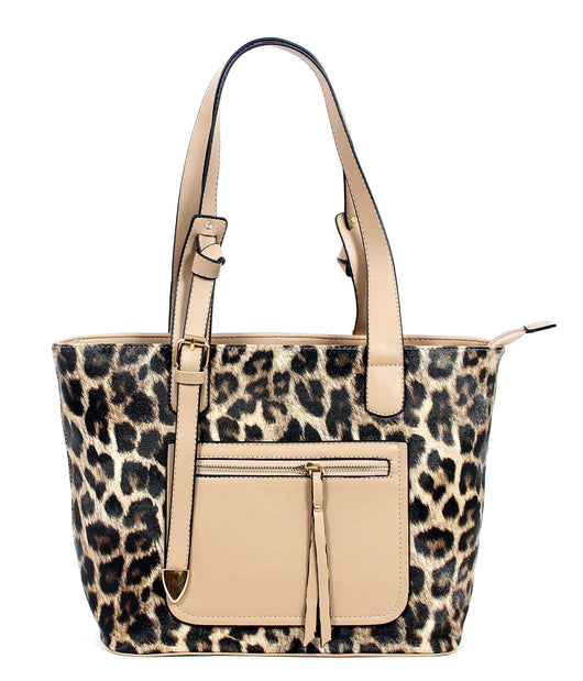 AR New York - Bolsa Tote Clássica Estampa de Leopardo