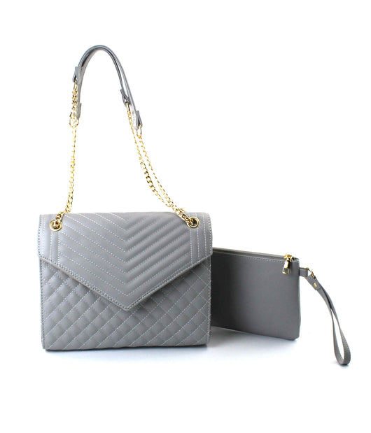 AR New York - 2-in-1 Classic Quilted Handbag