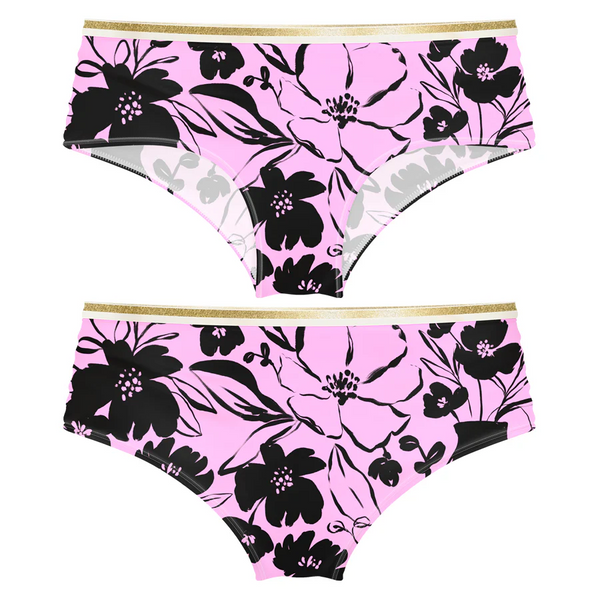Biquíni Tanga Rosa Floral