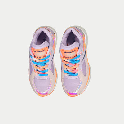 LA Gear Kids Catapult Low Light-Up | Roxo e Laranja