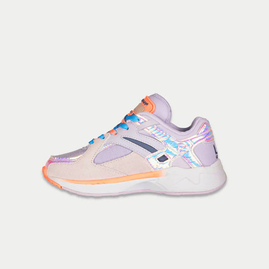LA Gear Kids Catapult Low Light-Up | Roxo e Laranja
