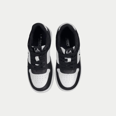 LA Gear Kids Edge Cano Baixo | Preto com Logo Branco