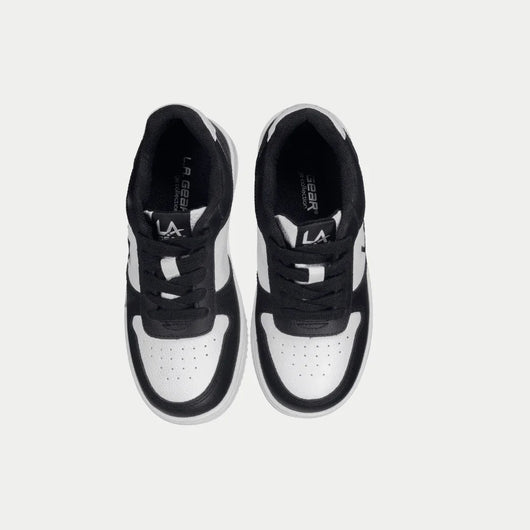 LA Gear Kids Edge Cano Baixo | Preto com Logo Branco