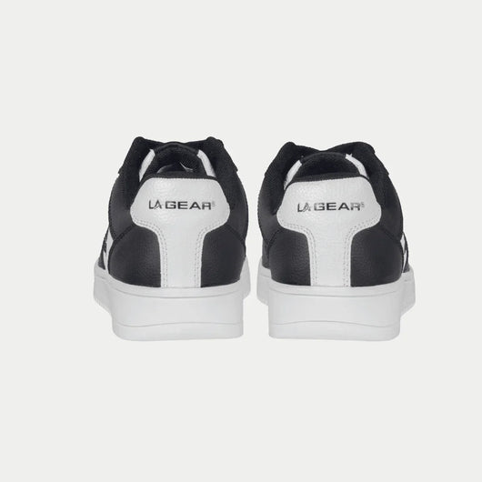 LA Gear Kids Edge Cano Baixo | Preto com Logo Branco