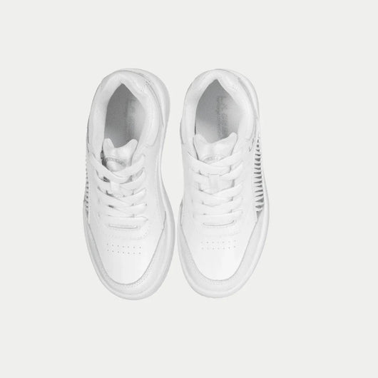 LA Gear Kids Flame Lowtop | White