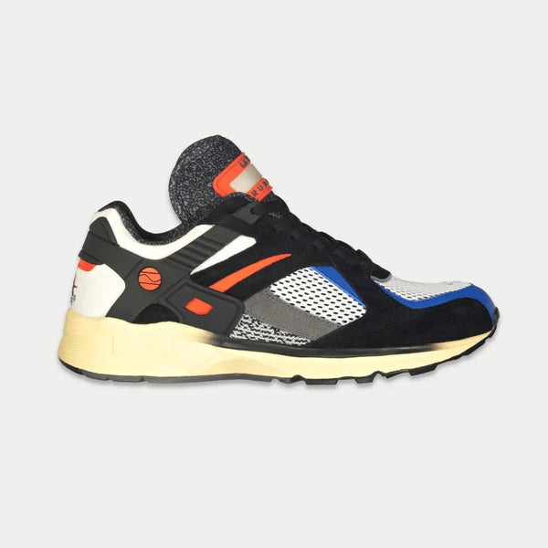 Tênis Masculino LA Gear Catapult Light-Up Lowtop | Preto x Laranja