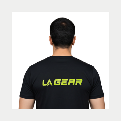 Men's LA Gear Performance Logo Black T-Shirt