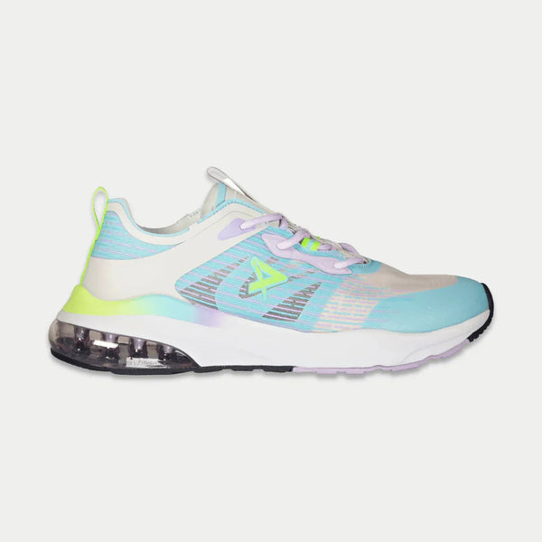 LA Gear Feminino Artesia Cano Baixo | Cinza x Azul Claro