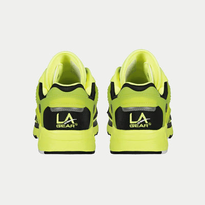 Tênis Feminino LA Gear Light-Up x Glow Lowtop | Amarelo Neon x Preto