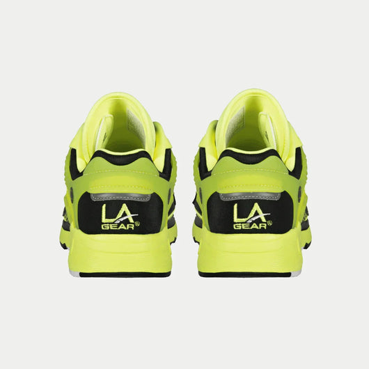 Tênis Feminino LA Gear Light-Up x Glow Lowtop | Amarelo Neon x Preto