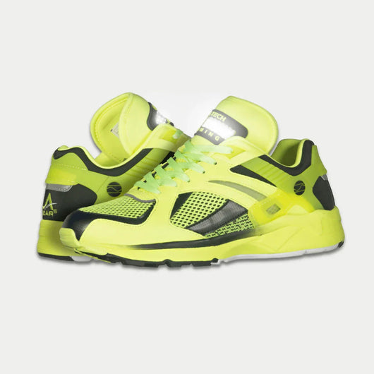 Tênis Feminino LA Gear Light-Up x Glow Lowtop | Amarelo Neon x Preto