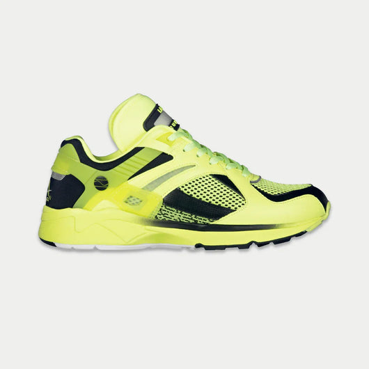 Tênis Feminino LA Gear Light-Up x Glow Lowtop | Amarelo Neon x Preto