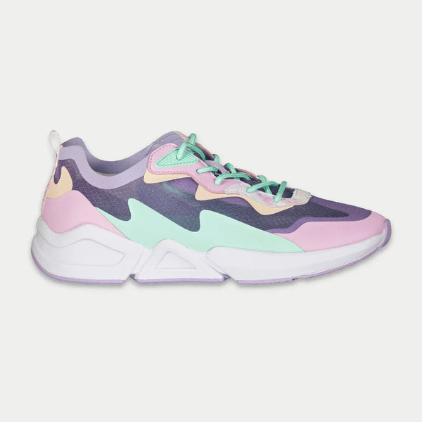 Tênis LA Gear Mid-City Lowtop | Lavanda e Rosa