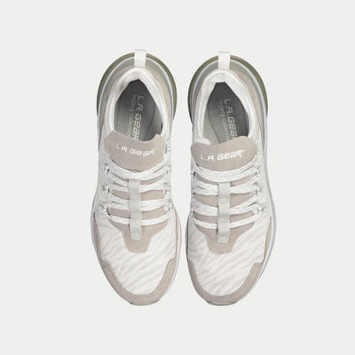 LA Gear Runyon Lowtop Blanco x Gris | Zapatillas de Estilo Urbano