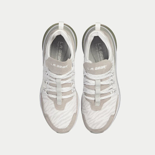 LA Gear Runyon Lowtop Blanco x Gris | Zapatillas de Estilo Urbano