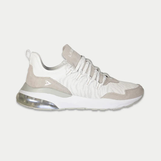 LA Gear Runyon Lowtop Blanco x Gris | Zapatillas de Estilo Urbano