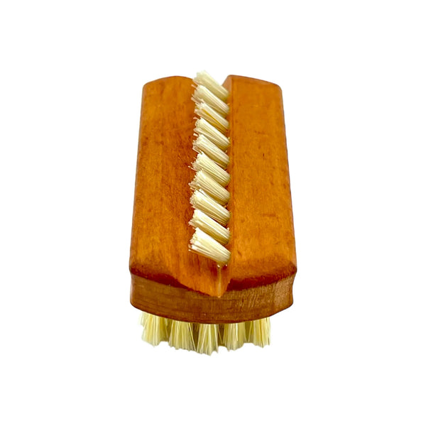 Pear Wood Hand and Nail Brush with Natural Bristles - 1 and 5 Rows