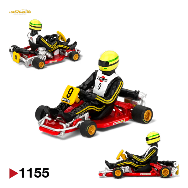 (Pré-venda) Mini GT Senna Kart Formula K #9 1:64