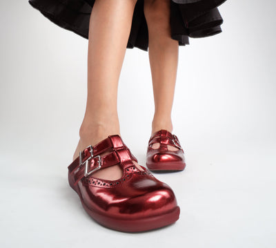 Chrome Crush Crimson Women's Mary Jane Clogs