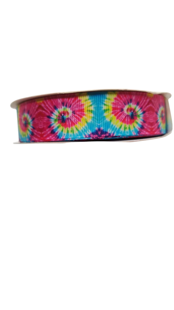 Tie Dye Swirl Nylon Dog Collar