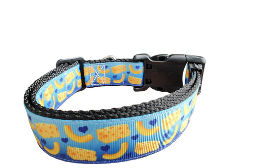 Coleira de Nylon para Cachorro Mac And Cheese MD, GR, XG, Guia