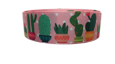Coleira para Cães de Nylon de 3,8 cm com Estampa de Cacto