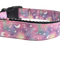 Pink Galaxy Moon and Stars Nylon Dog Collar