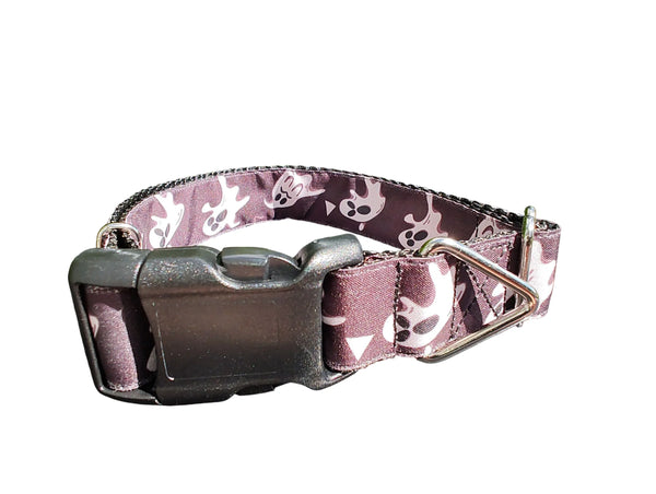 Moody Ghosts Nylon Dog Collar
