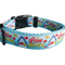 Love Bite Sharks Lt Blue Nylon Dog Collar MD, LG, XL, Leash