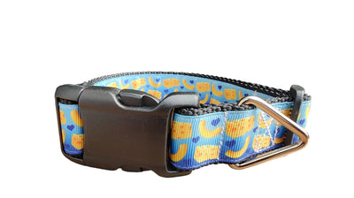 Coleira de Nylon para Cachorro Mac And Cheese MD, GR, XG, Guia
