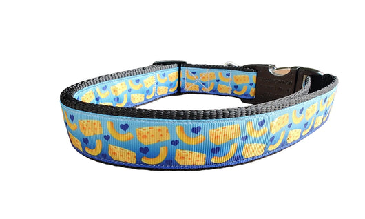 Coleira de Nylon para Cachorro Mac And Cheese MD, GR, XG, Guia
