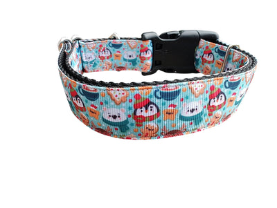 Polar Friends Christmas Nylon Dog Collar