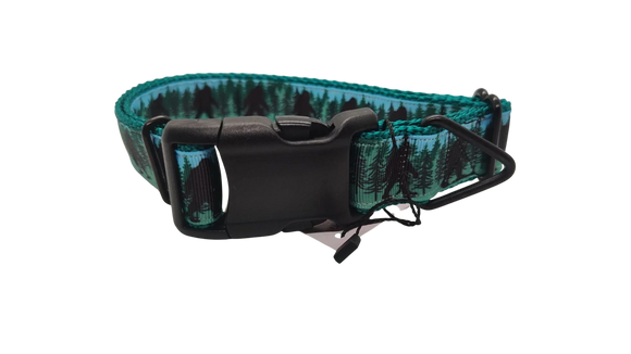 Bigfoot Forest Nylon Dog Collar