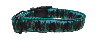 Bigfoot Forest Nylon Dog Collar