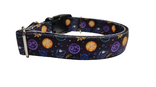 Space Travel Nylon Dog Collar