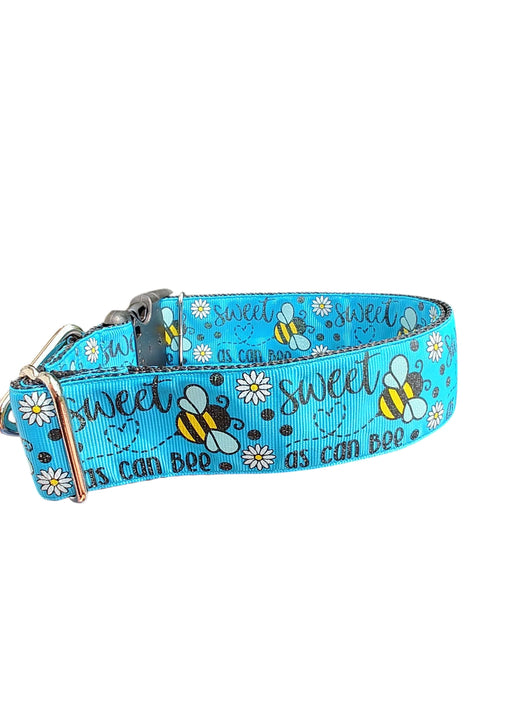 Coleira de Cachorro em Nylon Sweet As Can Bee de 3,8 cm de Largura