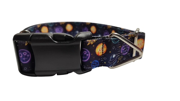 Space Travel Nylon Dog Collar