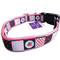 Patchwork Cherries Pink Nylon Dog Collar MD, LG, XL, Leash