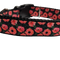 Red Poppy Flowers Nylon Dog Collar