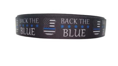 Collar de nailon azul para perros Back the Blue