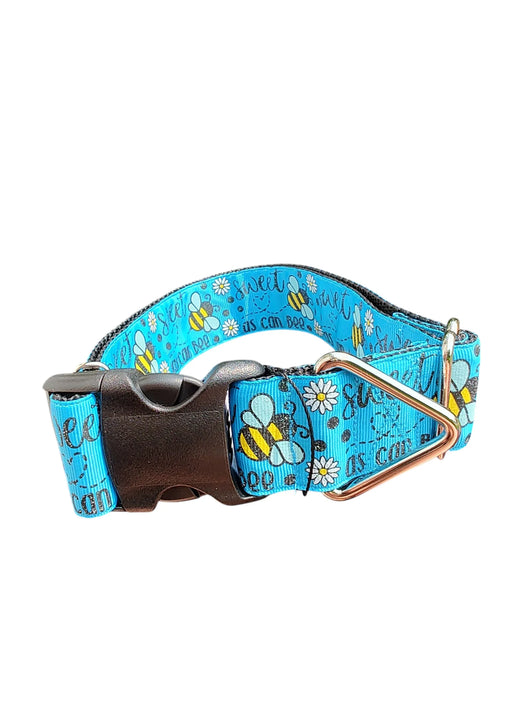 Coleira de Cachorro em Nylon Sweet As Can Bee de 3,8 cm de Largura