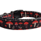 Red Mushrooms Nylon Dog Collar