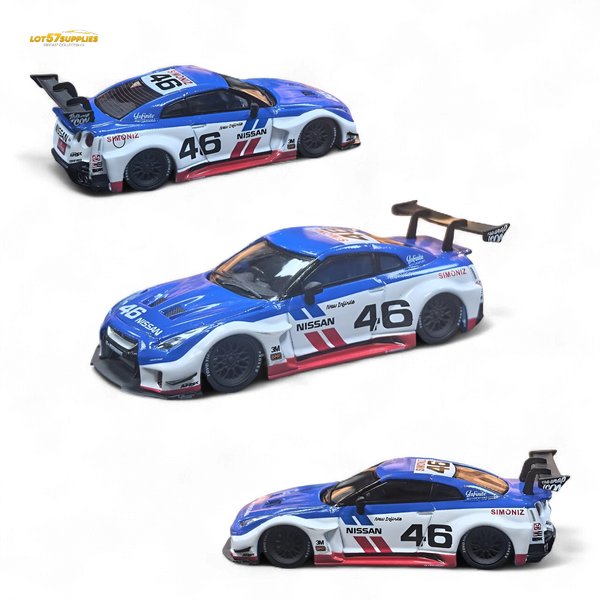 MC LB GTR R35 GT - BRE Branco Azul Livery 1:64