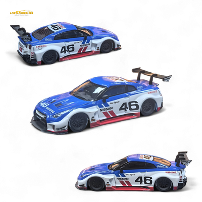 MC LB GTR R35 GT - BRE Branco Azul Livery 1:64