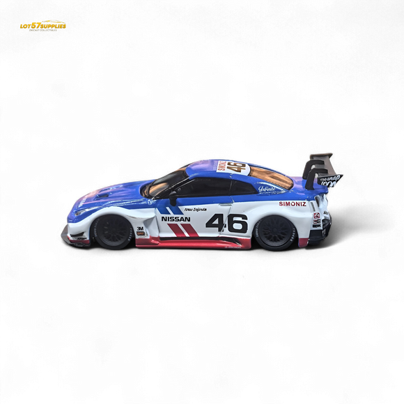 MC LB GTR R35 GT - BRE Branco Azul Livery 1:64