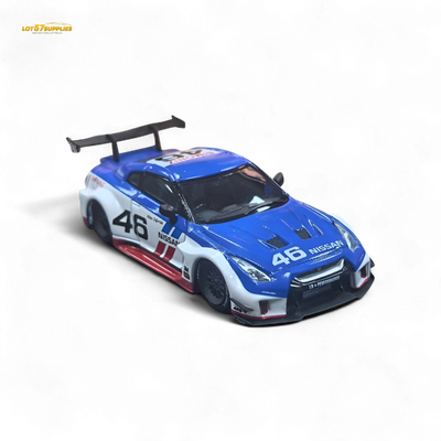 MC LB GTR R35 GT - BRE Branco Azul Livery 1:64